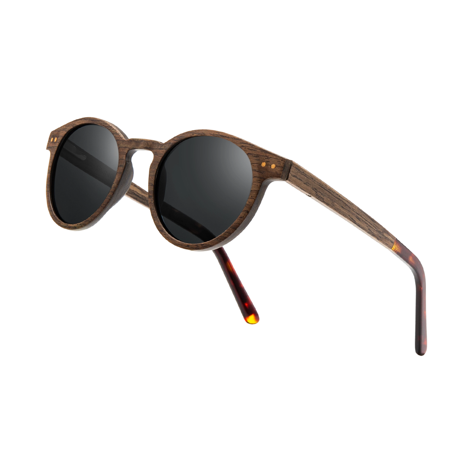 Round Wooden Sunglasses SGT199X