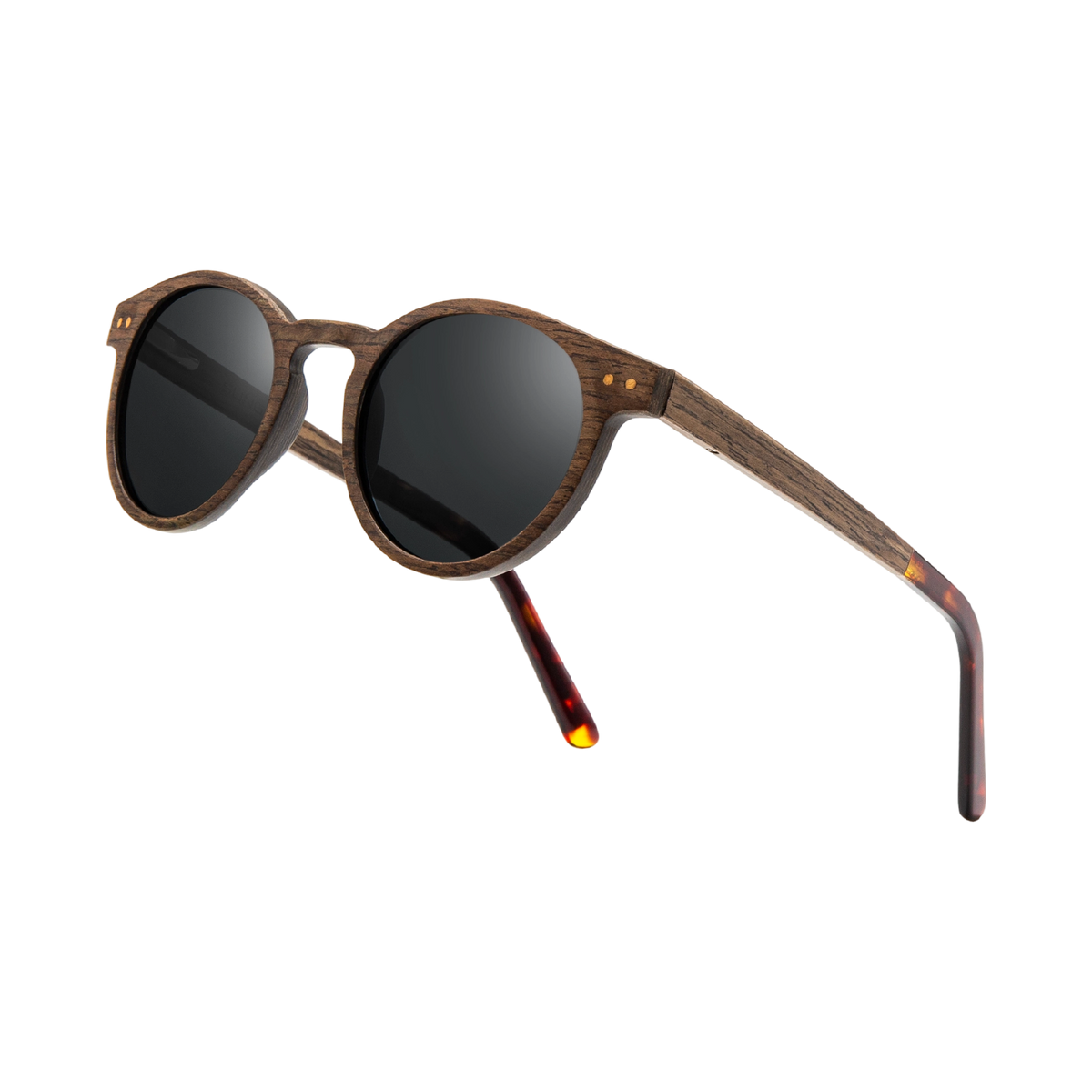 Round Wooden Sunglasses