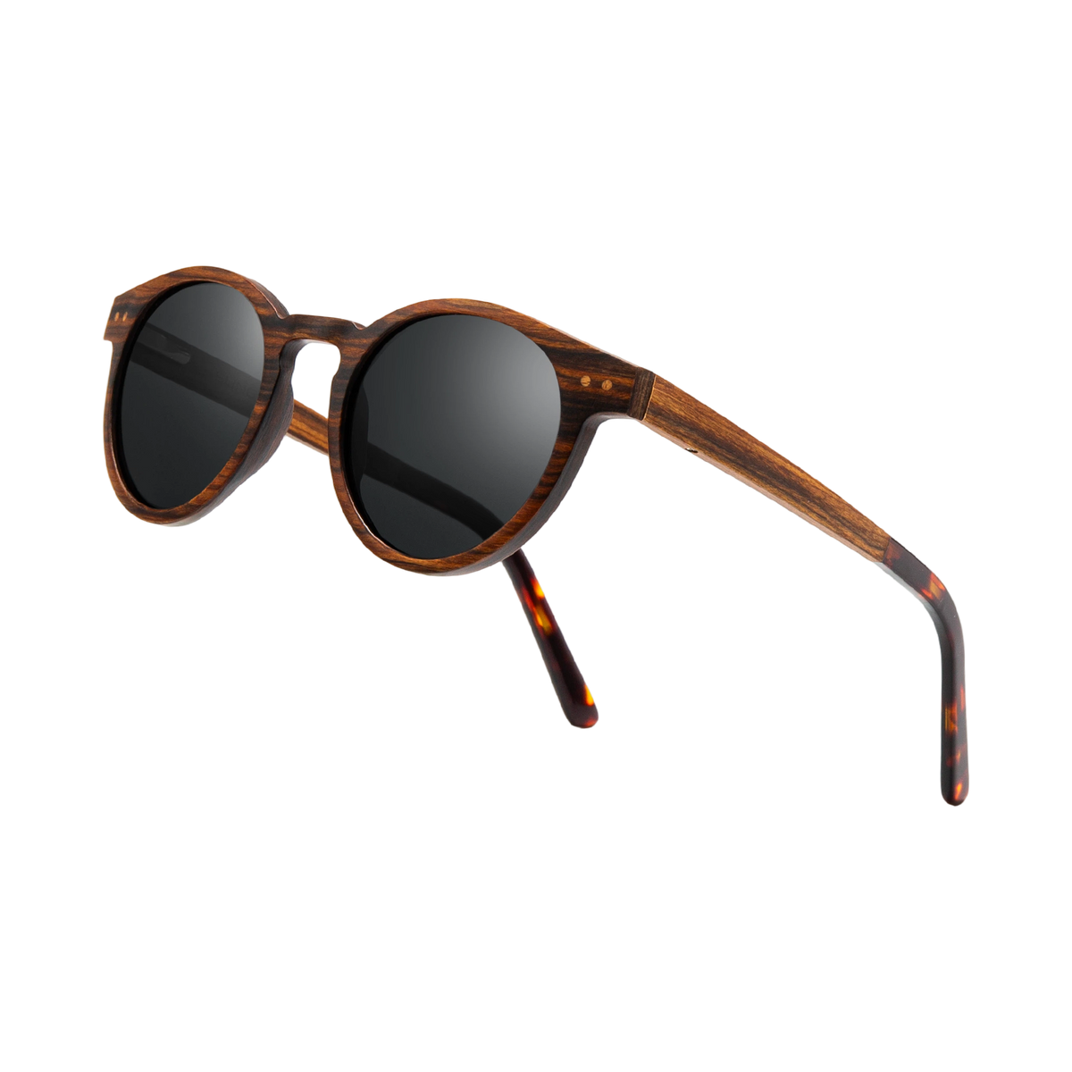 Round Wooden Sunglasses