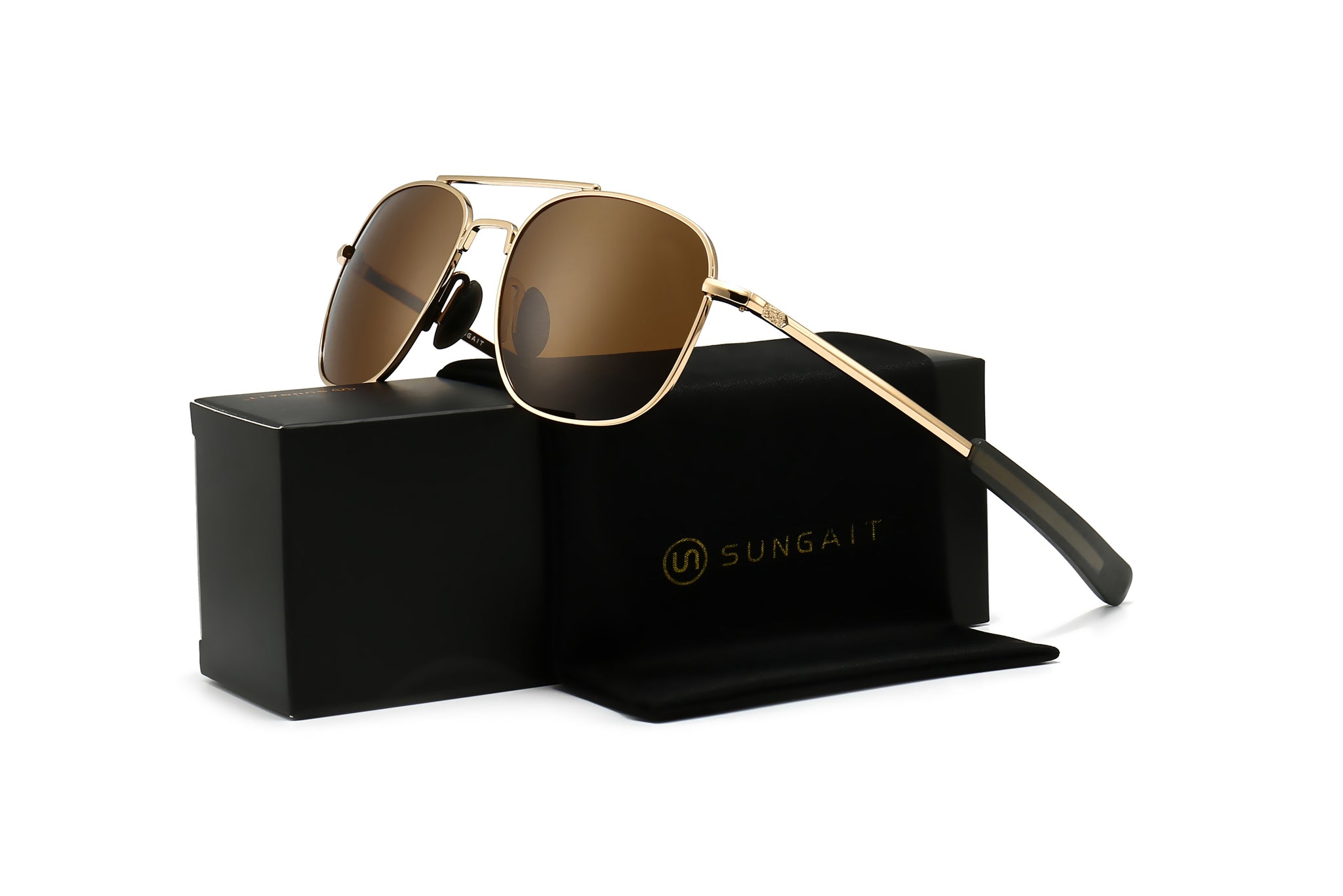 SUNGAIT Military Aviator Polarized Sunglasses