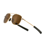 SUNGAIT Military Aviator Polarized Sunglasses brown lens.jpg