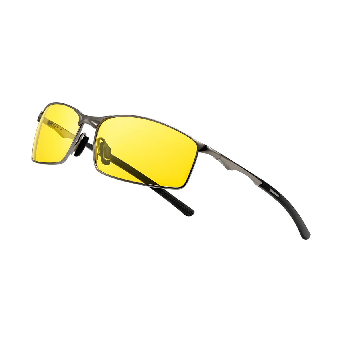 Metal Rectangle Sunglasses for Driving & Fishing