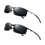 Metal Rectangle Sunglasses for Driving & Fishing