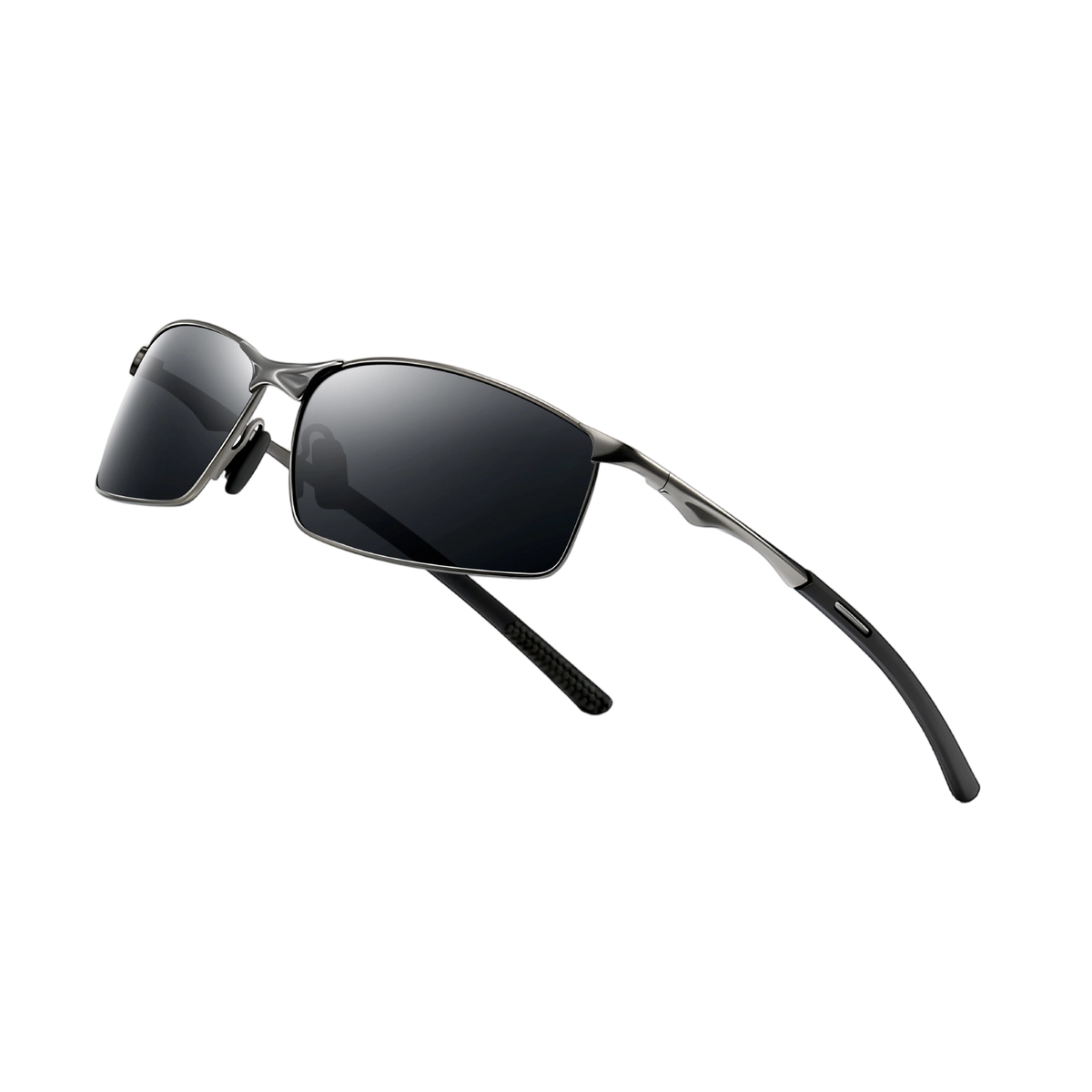 SUNGAIT Metal Rectangular Sports Sunglasses SGT559  display picture 1