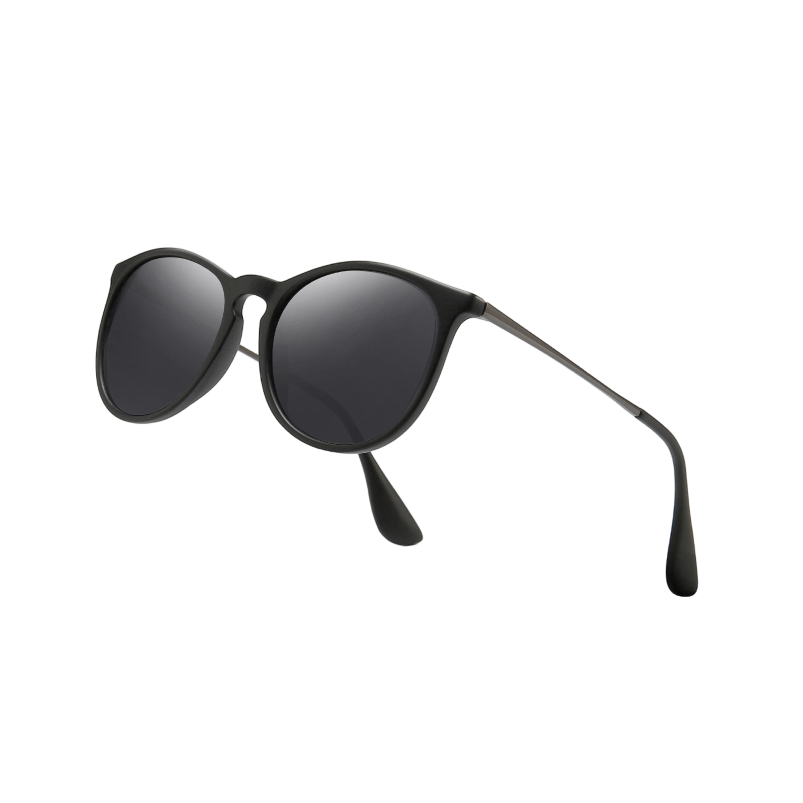 SUNGAIT Vintage Round Sunglasses SGT567 Black Font