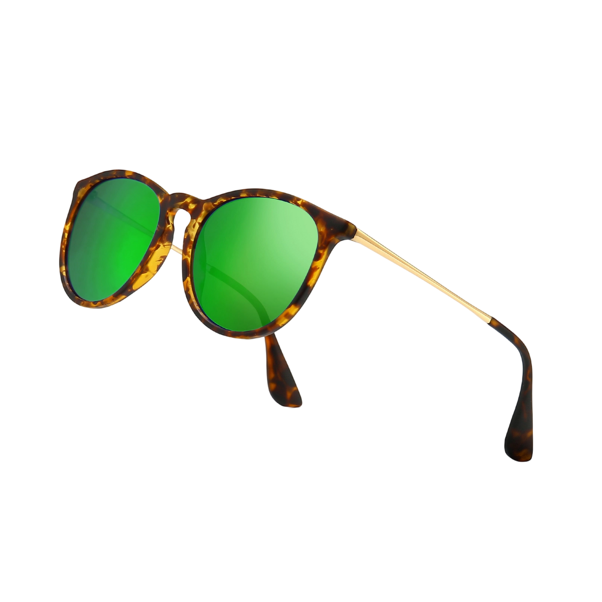 SUNGAIT Premium Vintage Round Sunglasses | Women Men display picture 1