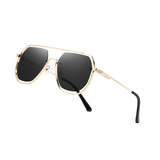 Hollow Geometric Aviator Sunglasses SGT575