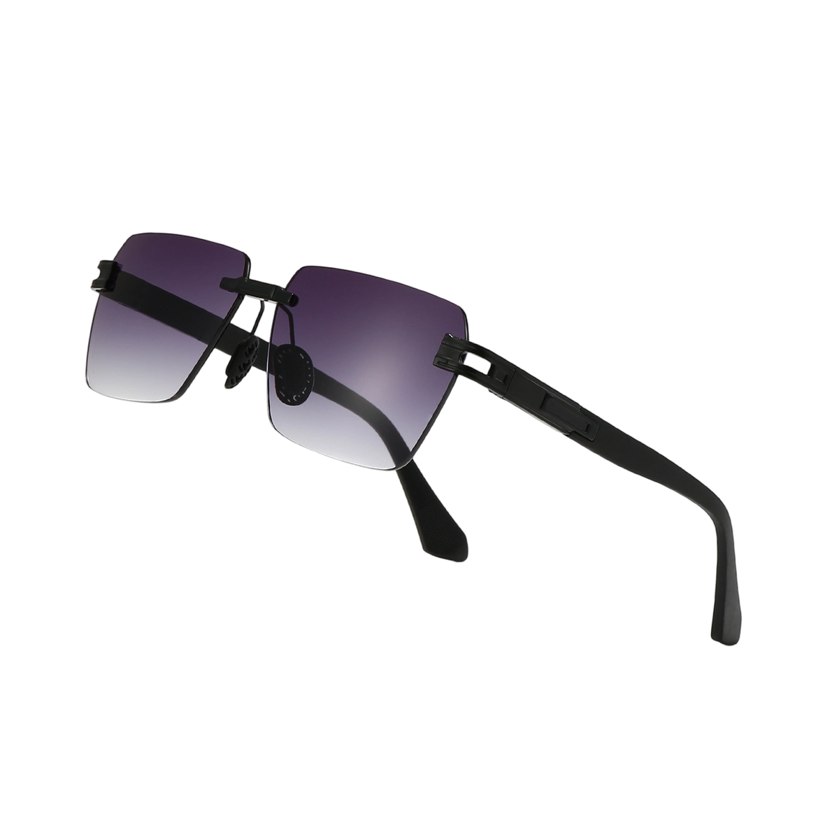 SUNGAIT Rimless Square Sunglasses | Polarized for Men Women display picture 1