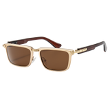 Retro Rectangle Polarized Sunglasses SGT3519