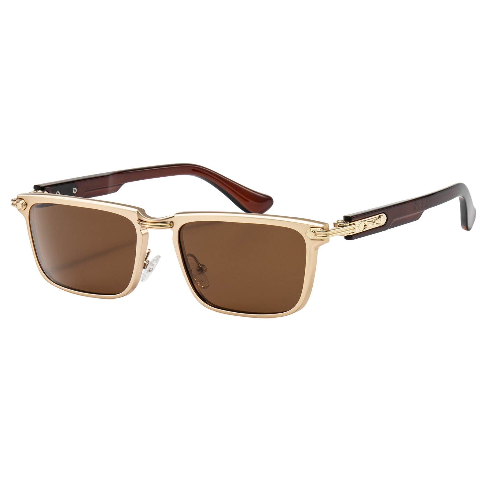 Retro Rectangle Polarized Sunglasses SGT3519