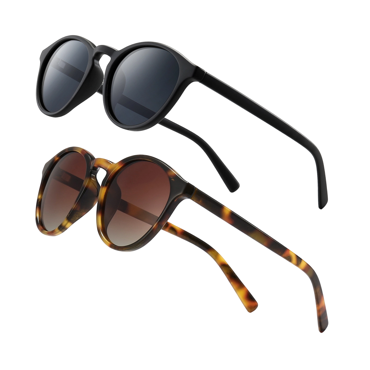 SUNGAIT Classic Round Polarized Sunglasses | UV400 display picture 1